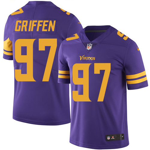 Minnesota Vikings 97 Limited Everson Griffen Purple Nike NFL Men Jersey Rush Vapor Untouchable